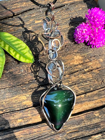 Rainbow Obsidian Pendant