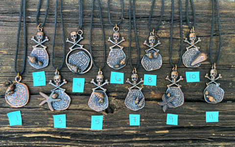 Pillage & Plunder Copper Electroform Pendants