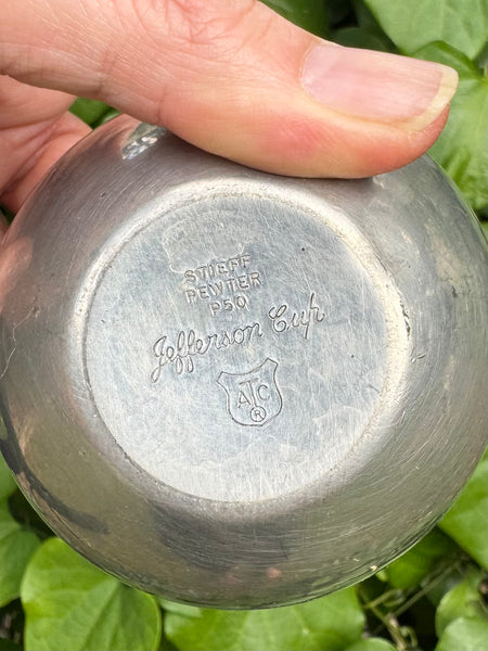 Jefferson Cup in Leather Holder