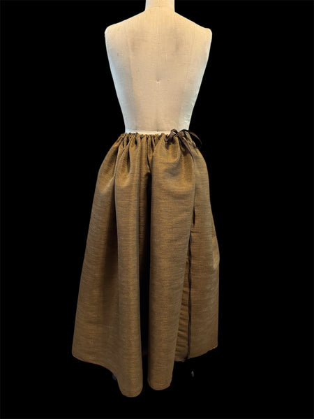 Bronze Tie on Skirt w/ Bag