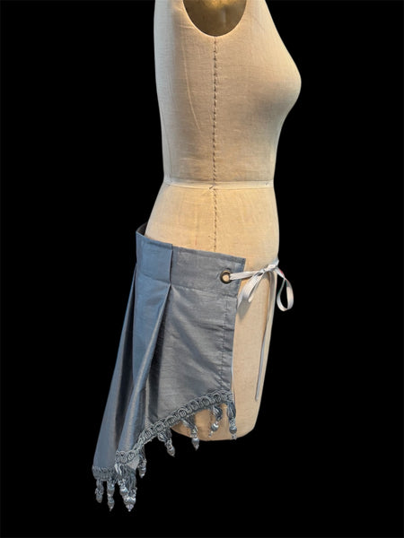Blue/Grey Tie-On Bustle