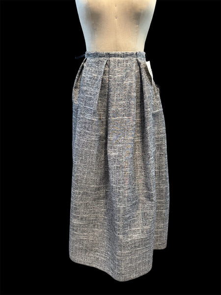 Black/Silver Tie-On Skirt w/ Bag