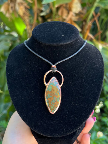 Fruit Jasper Electroform Pendant