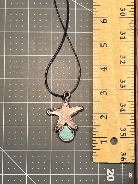 Turquoise Wagnerite Starfish