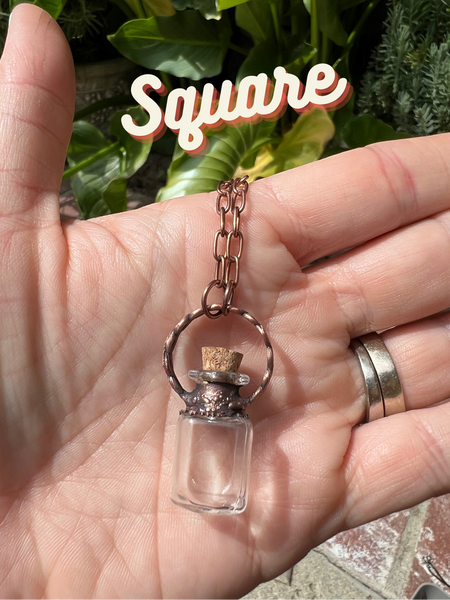 Barnacle Bottle Electroform Pendant