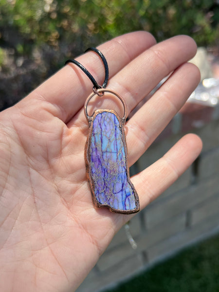 Light Blue Lavender Sea Sediment Jasper Pendant