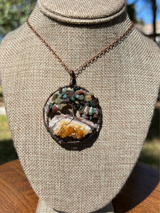 Colorful Jasper and Citrine Tree of Life