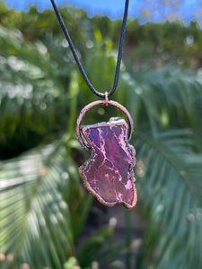 Purple Dark Burgundy Sea Sediment Jasper Pendant